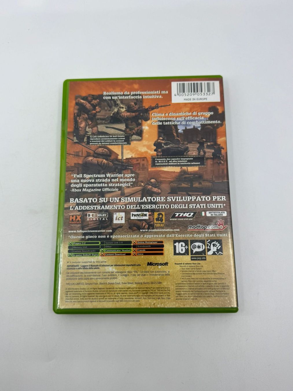 Giochi: Full Spectrum Warrior (XBOX) – Usato da Herisau venduto da Seyashop1 2