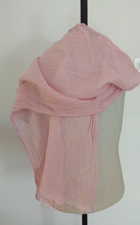 Schal Leinen rosa
