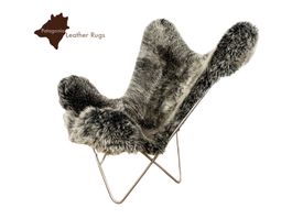 Lammfell Stuhl BKF Grey