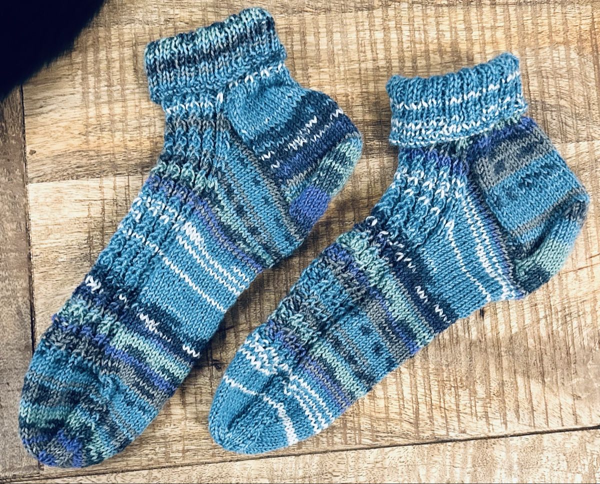 Calze: Warme, handgestrickte Socken, Gr. 38/39 – Nuovo (secondo la descrizione) da Urdorf venduto da Bailey72 2