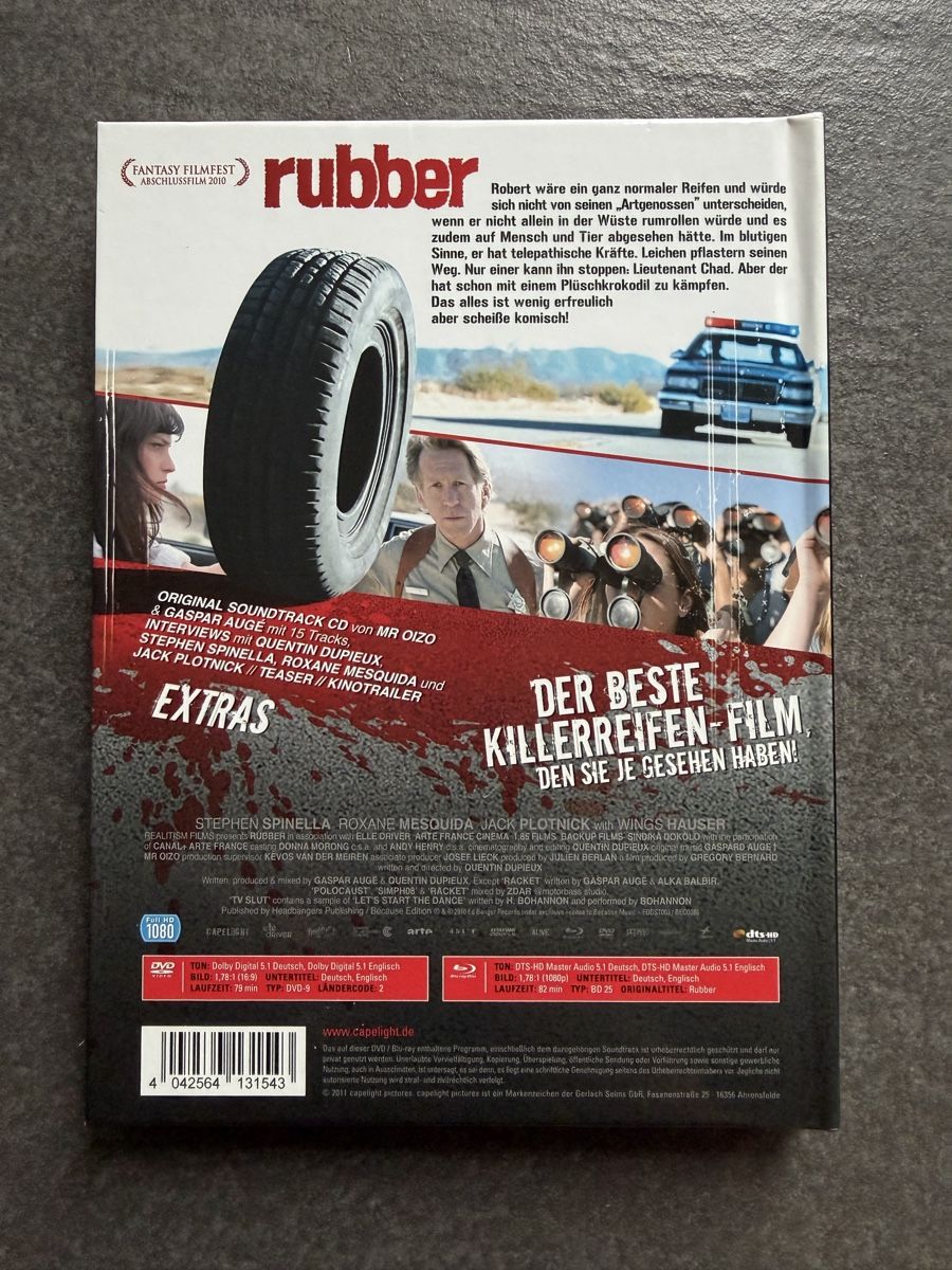 Tous les DVDs: Rubber Blu-ray Mediabook – D'occasion à Zürich par cENS0R 1