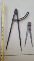 Zirkel Set, Antike Werkzeuge, Vintage 