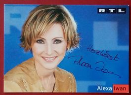 Alexa Iwan Autogramm signiert Fotopostkarte 10x15cm