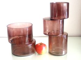 2 Vase Steps Design Modern Collection Glas Vintage