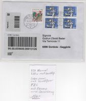 Brief Eing.+Express+Versicherung Portogerecht Nr.854+854xFDC