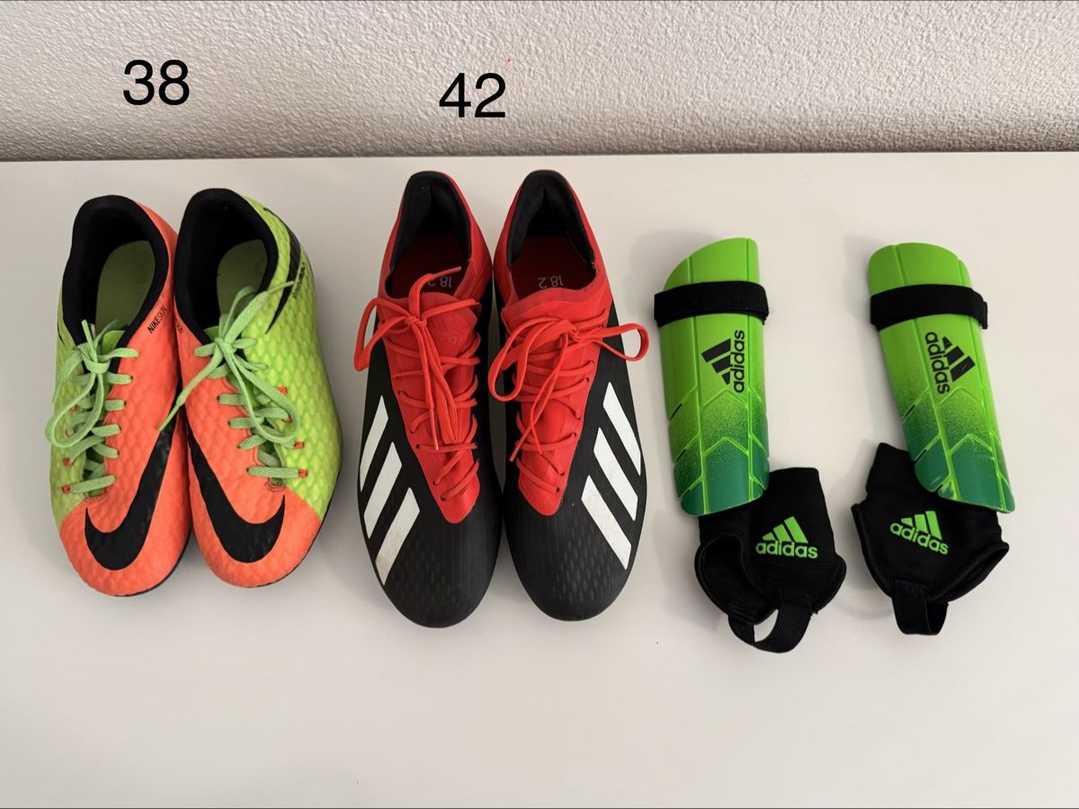 Scarpe da uomo: Fussballschuhe mit Schienbeinschonern – Nuovo (secondo la descrizione) da illnau venduto da phi_t9bb