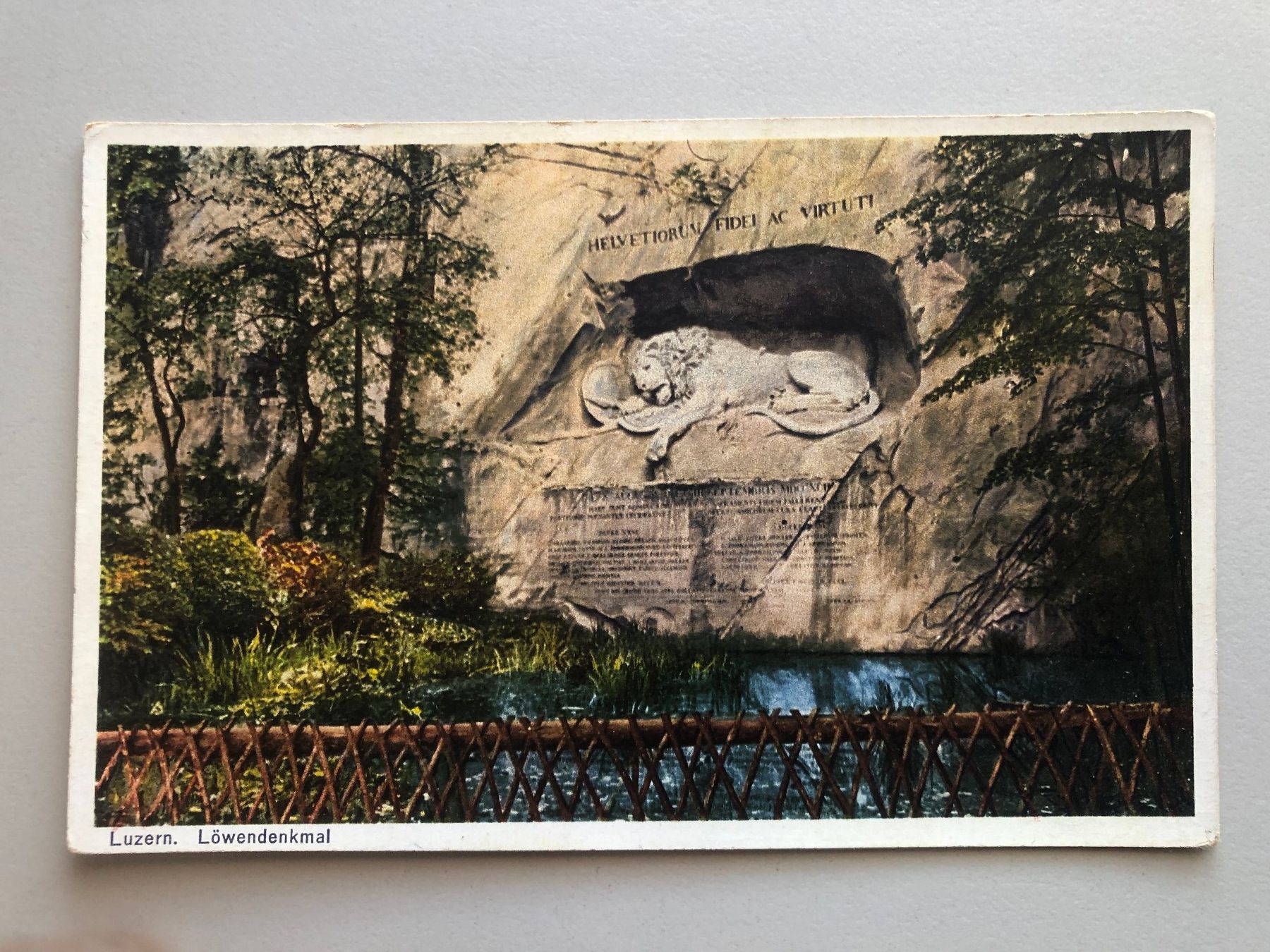 Cartes postales: AK:  Löwendenkmal Luzern – D'occasion à Schötz par Odpa