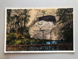 AK:  Löwendenkmal Luzern