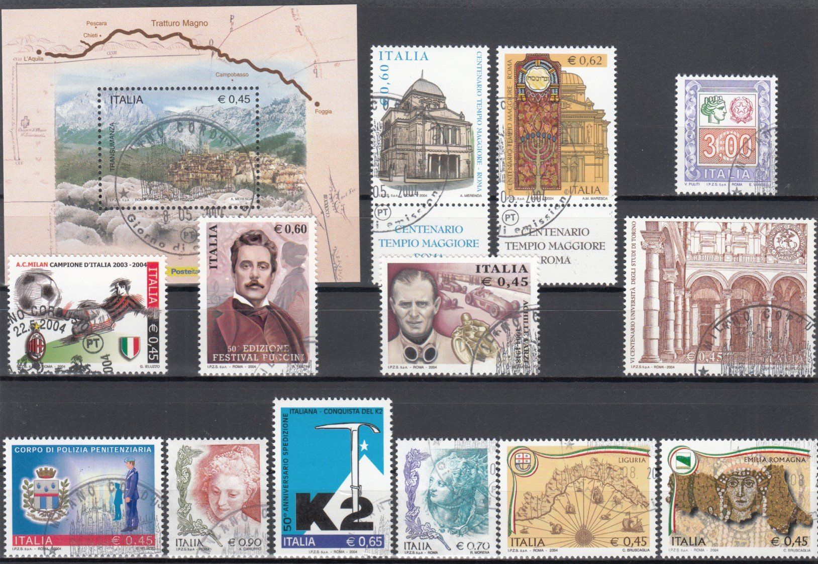 Tutti i francobolli: Italien 2004 mit ET – Usato da Bürglen TG venduto da StampGraf 4