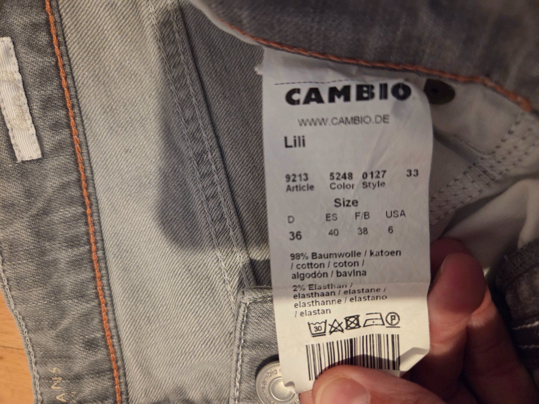 Cambio Jeans: Cambio Jeans -  Lily - light grey - 36 – Usato da Zug venduto da Bibibo 5