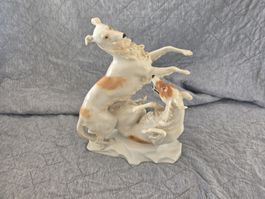 Hundefigur Porzellan Hutschenreuther 31cm guter Zustand