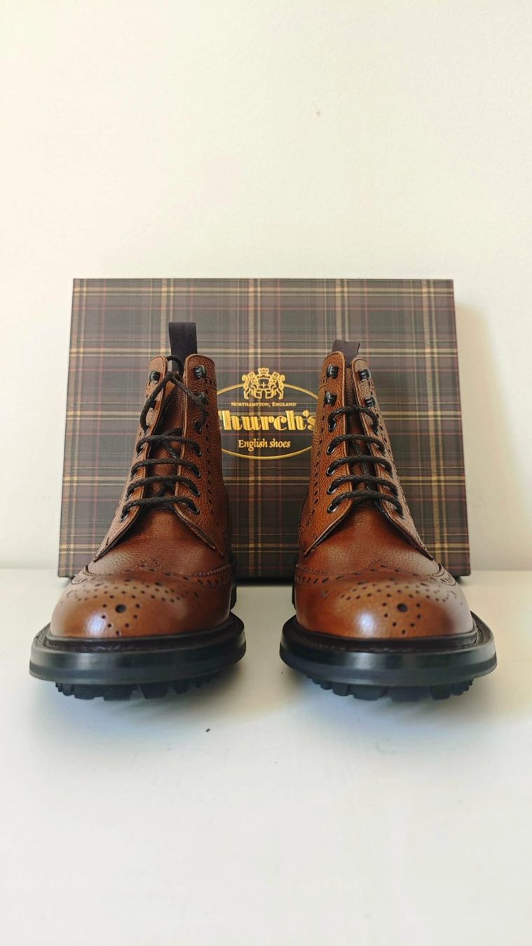 Church's Scarpe da uomo: New Church’s "McFarlane" full-brogue boots – Nuovo e nell'imballaggio originale da Basel venduto da gds_gzf2 9