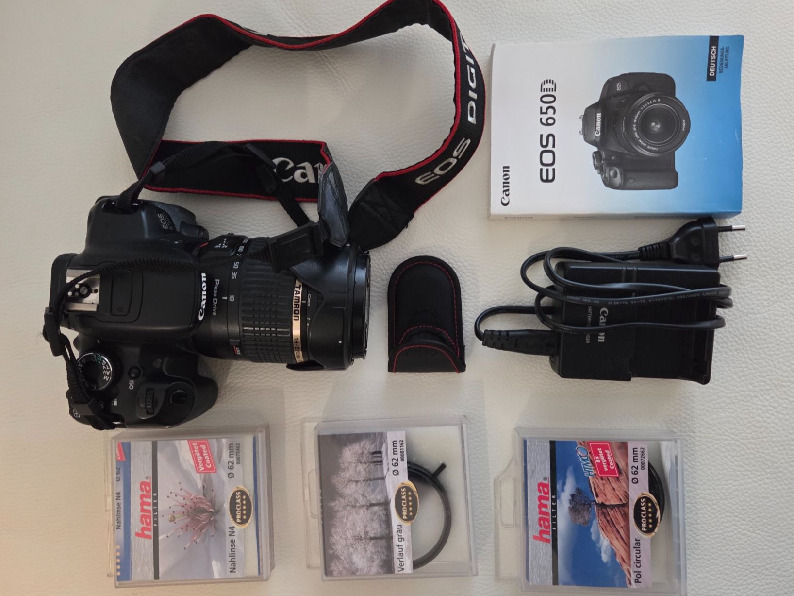 Canon Kamera: Canon EOS 650D mit 18-270mm Tamronobjektiv, Tasche & Zubehör – Gebraucht aus Freienbach von Biohil