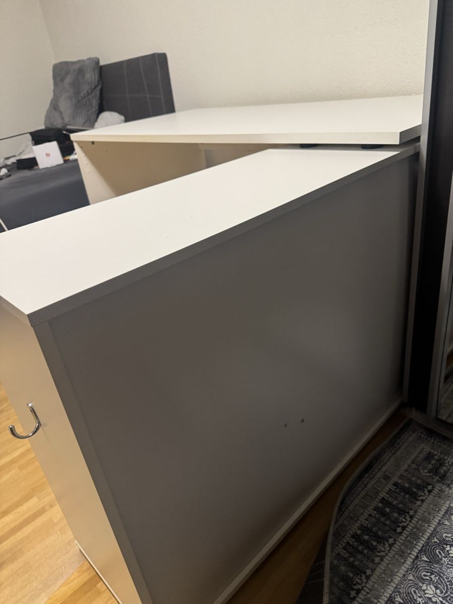 Scrivanie: Eckschreibtisch weiss mit Regal-Element – Usato da Kloten venduto da fet_vl82 5