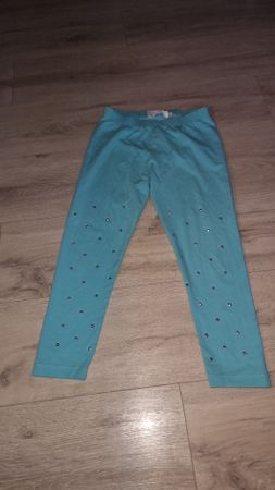 Mädchen Leggings mit Glitzersteinen, Gr. 152 neuwertig 