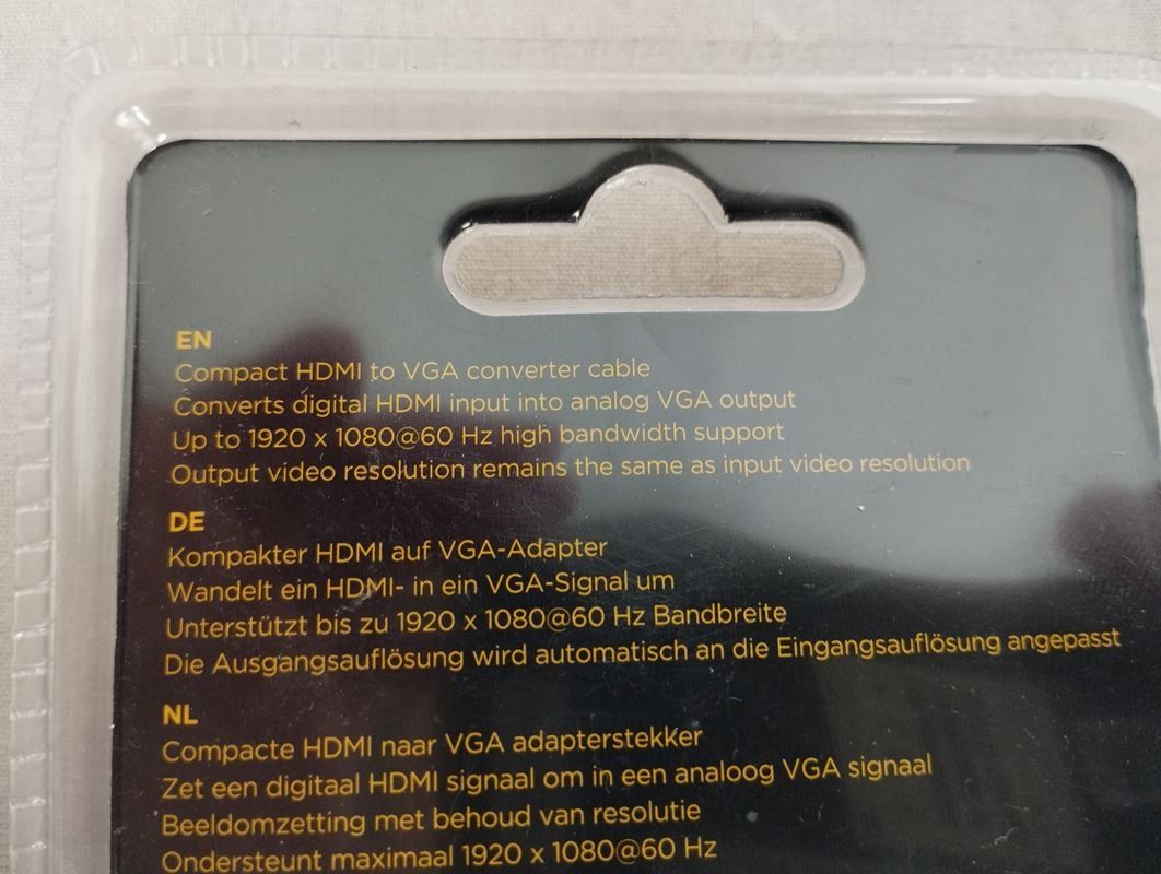 Kabel: CABLEXPERT HDMI to VGA Adabterkabel – Gebraucht aus Schübelbach von Restwert_Schubelbach 5