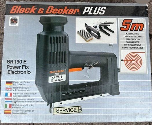 Tutti gli attrezzi: Electronic-Tacker Black & Decker SR 190E – Usato da Baar venduto da JIMWET