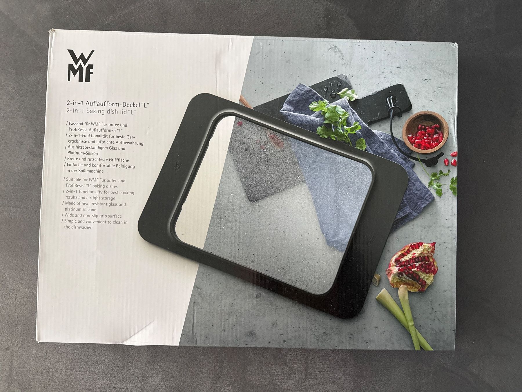 Backformen: WMF 2 in 1 Auflaufform-Deckel "L" – Neu und originalverpackt aus Horgen von CS75
