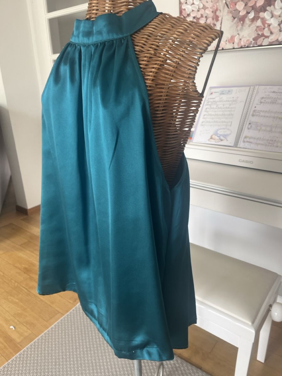 Tops: Neckholdertop, Petrol, XL – Gebraucht aus Solothurn von Bobesch08 2