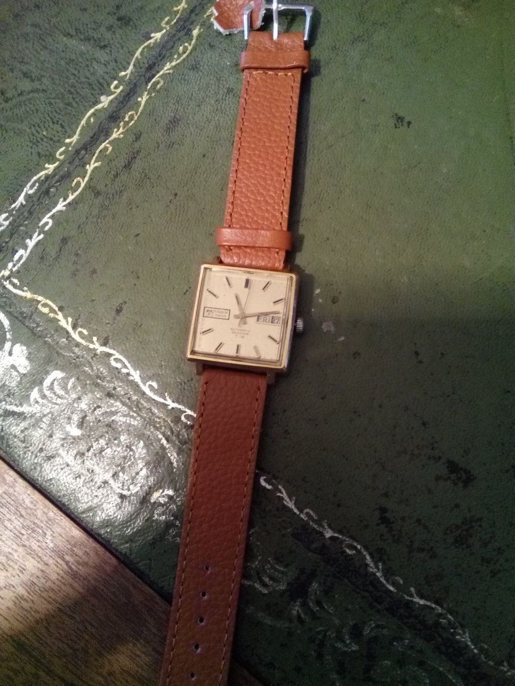 Tissot Orologi: Tissot Seastar eckig Automatik antik – Usato da Lachen SZ venduto da neu-und-antik 3