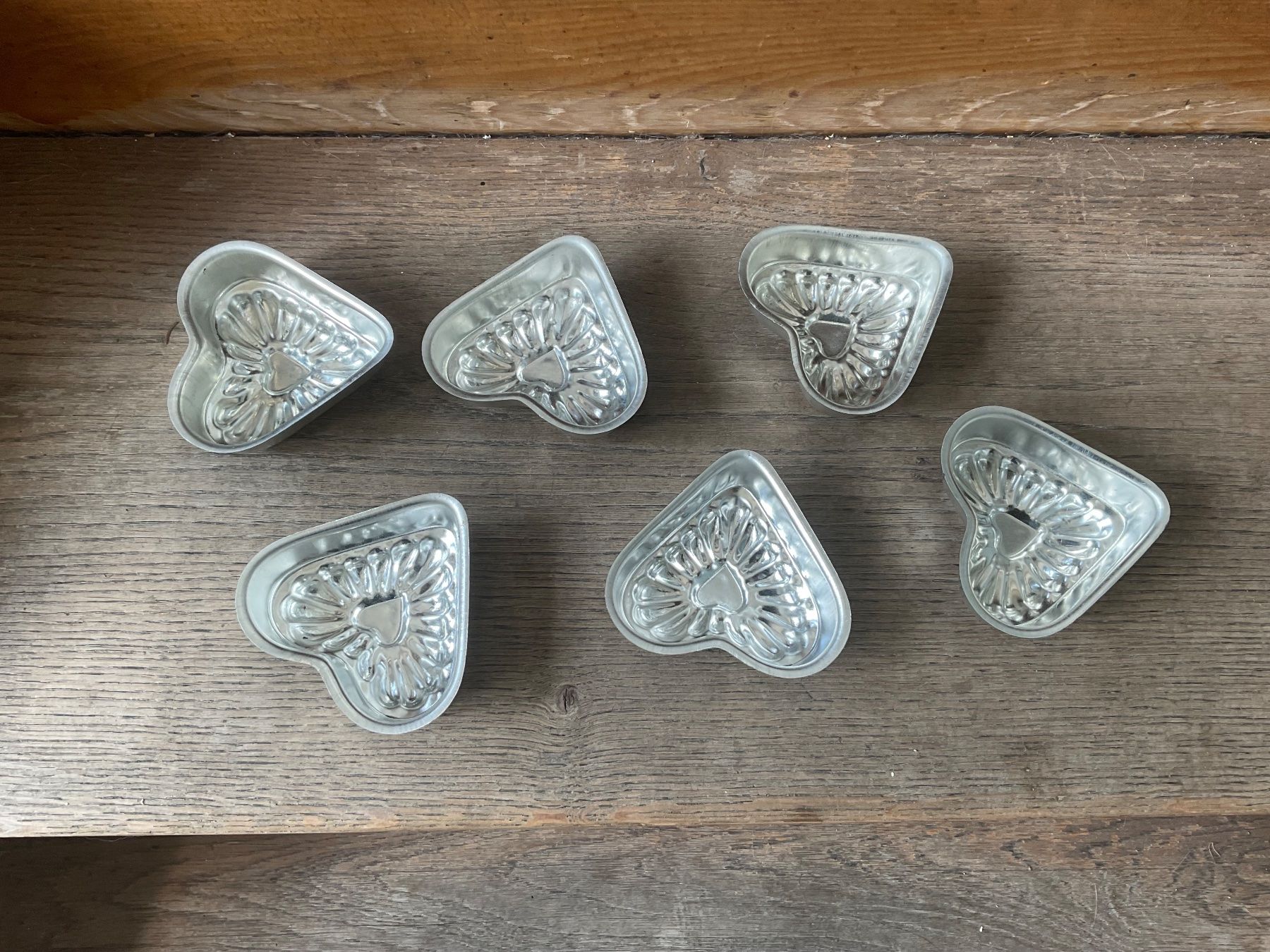 Teglie da forno: 6x Vintage Alu Backform Form VERSAND 4.- – Usato da Aarau venduto da Schnabeltier01 1
