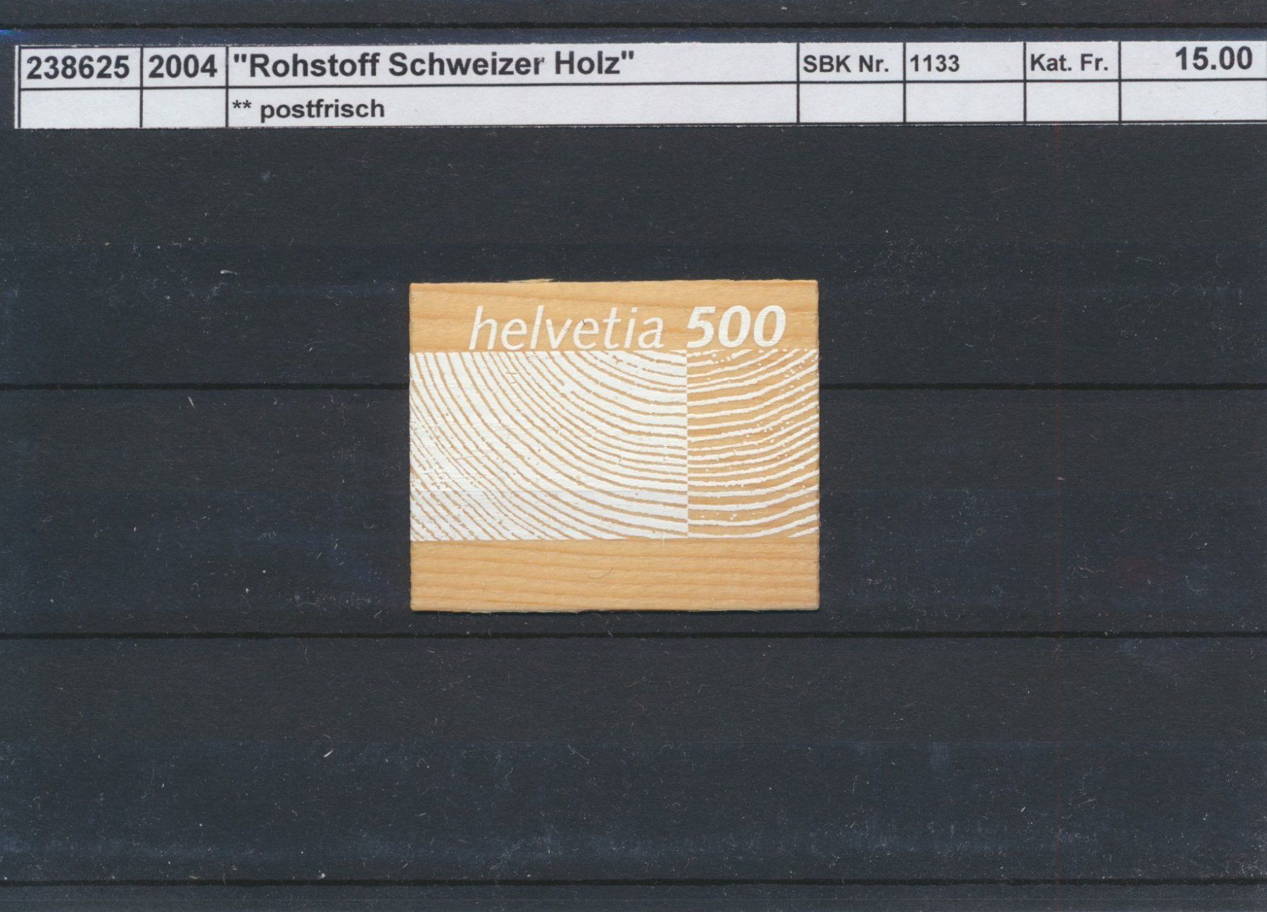 Alle Briefmarken: 2004 "Rohstoff Schweizer Holz", ** postfrisch – Neu (gemäss Beschreibung) aus Winterthur von Zupogeru