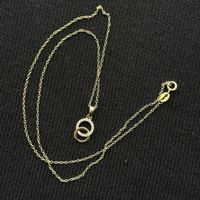 Silber 925 vergoldet Zirkonia Halskette