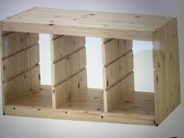 Regal IKEA Flisat Kiefer massiv drei Fächer neuwertig