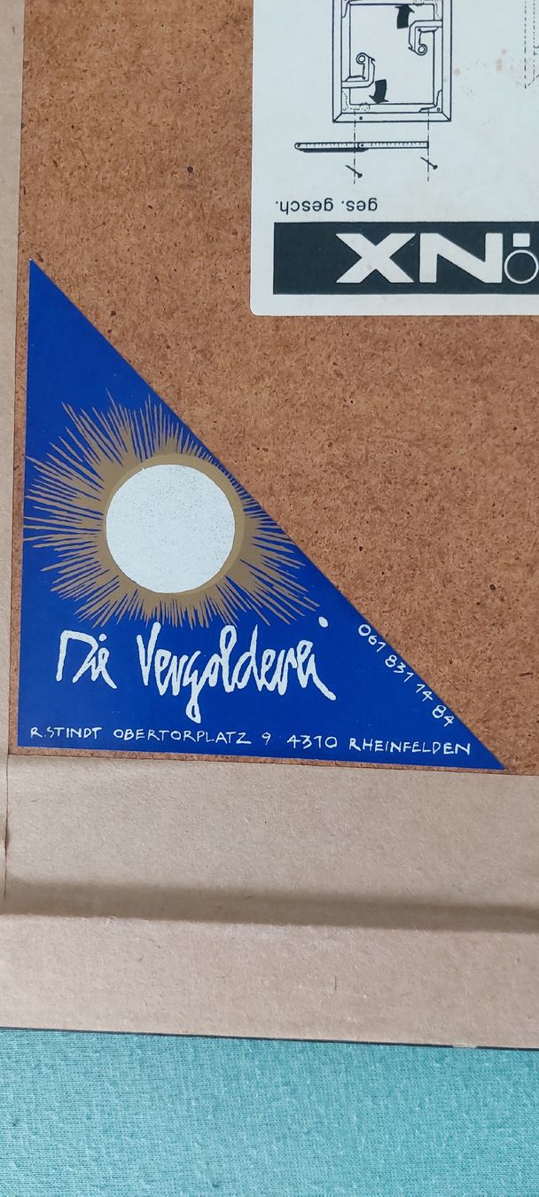 Dipinti: M.Casutt " Element " Kunstbild inkl. Rahmen – Usato da Rheinfelden venduto da Zottel3 1