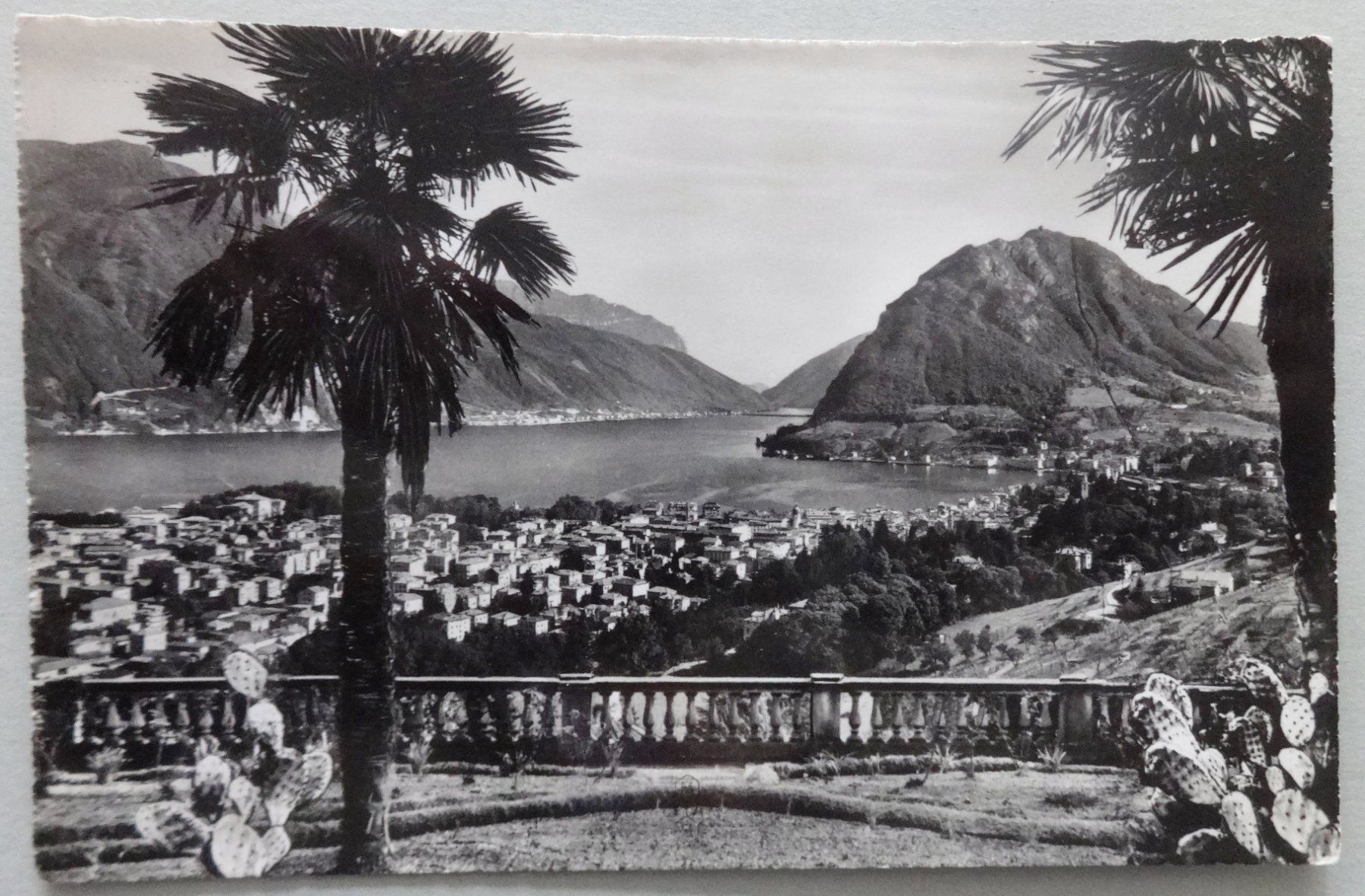 Ansichtskarten: Lugano e Monte S. Salvatore – Gebraucht aus Fétigny von Billy2miny