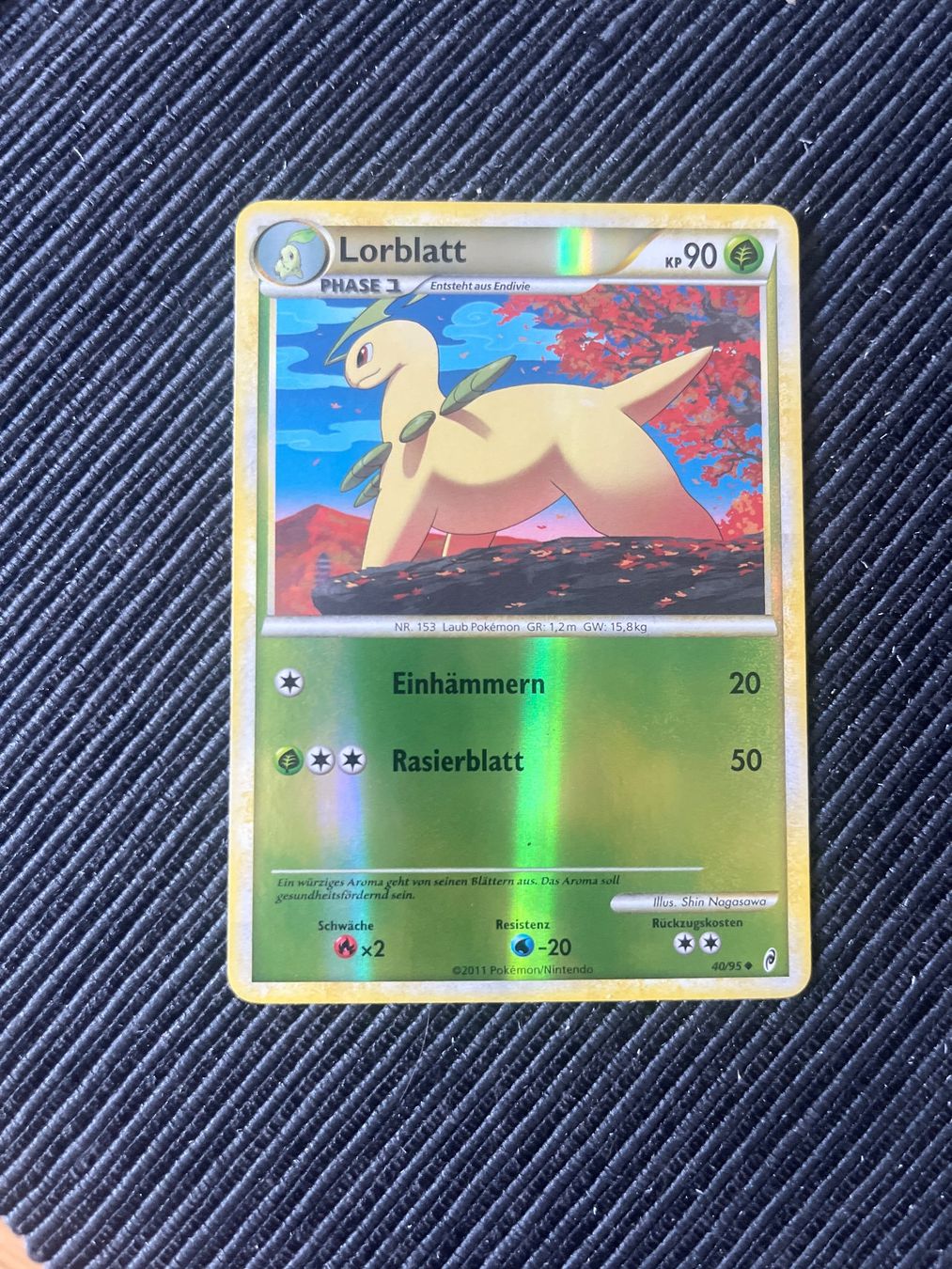 Pokémon Carte collezionabili: Pokemon Lorblatt Reverse Holo Ruf der Legenden near Mint – Nuovo (secondo la descrizione) da Wabern venduto da Collectfun