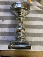 Kerzenhalter Glas Metall Silber