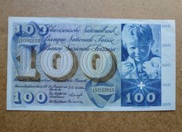 ++ 100.- Franken 04. Oktober 1957