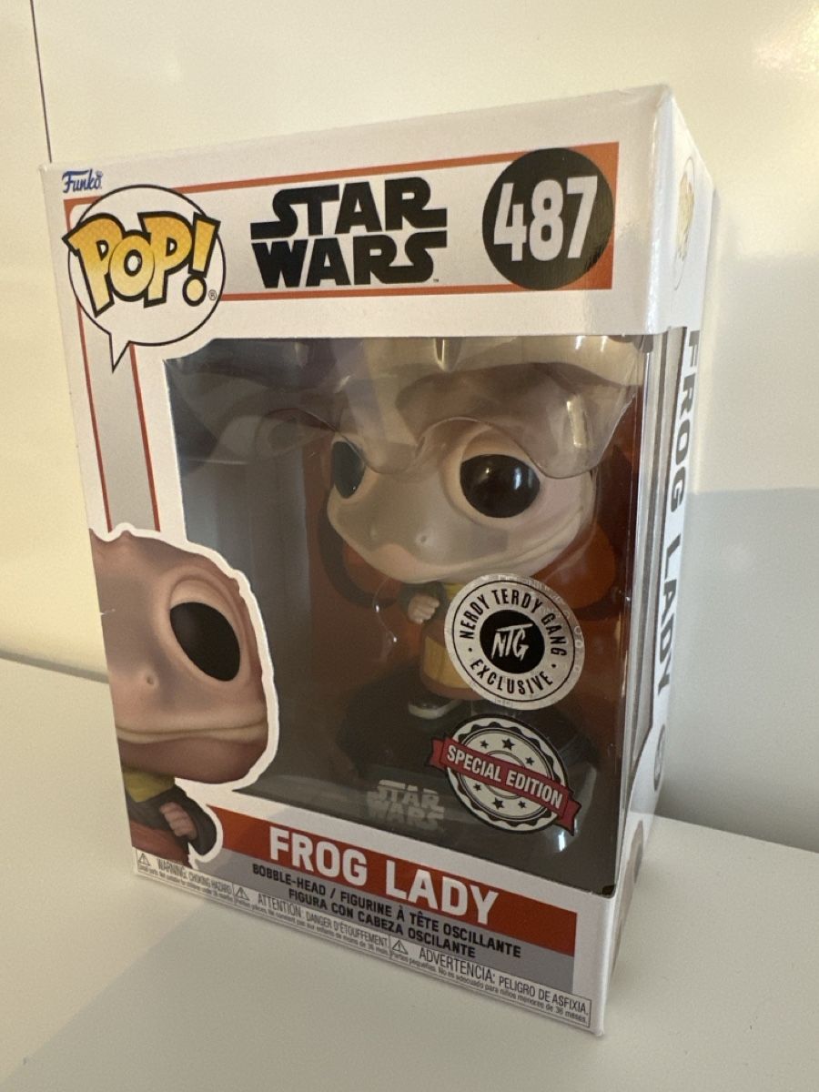 Funko Statuette: Funko Pop Star Wars Frog Lady 487 – Nuovo e nell'imballaggio originale da Mettmenstetten venduto da ppakeots