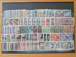 Briefmarken weltweit auf STeckkarte A10 Zustand gemäss Bild