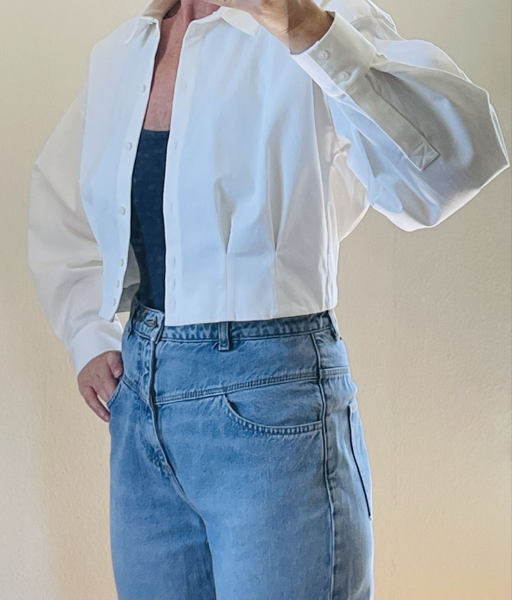 H&M Giacche: White Cropped Cotton jacket H&M – Usato da Oberwil b. Zug venduto da fis_2wtq 4