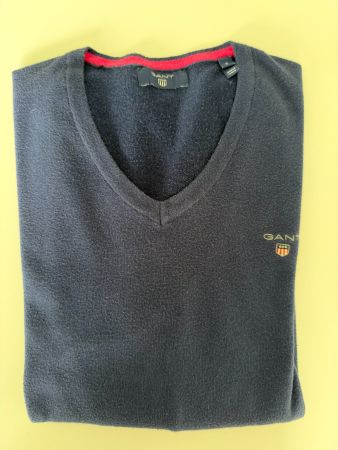 Pull GANT col V bleu marine - Taille S