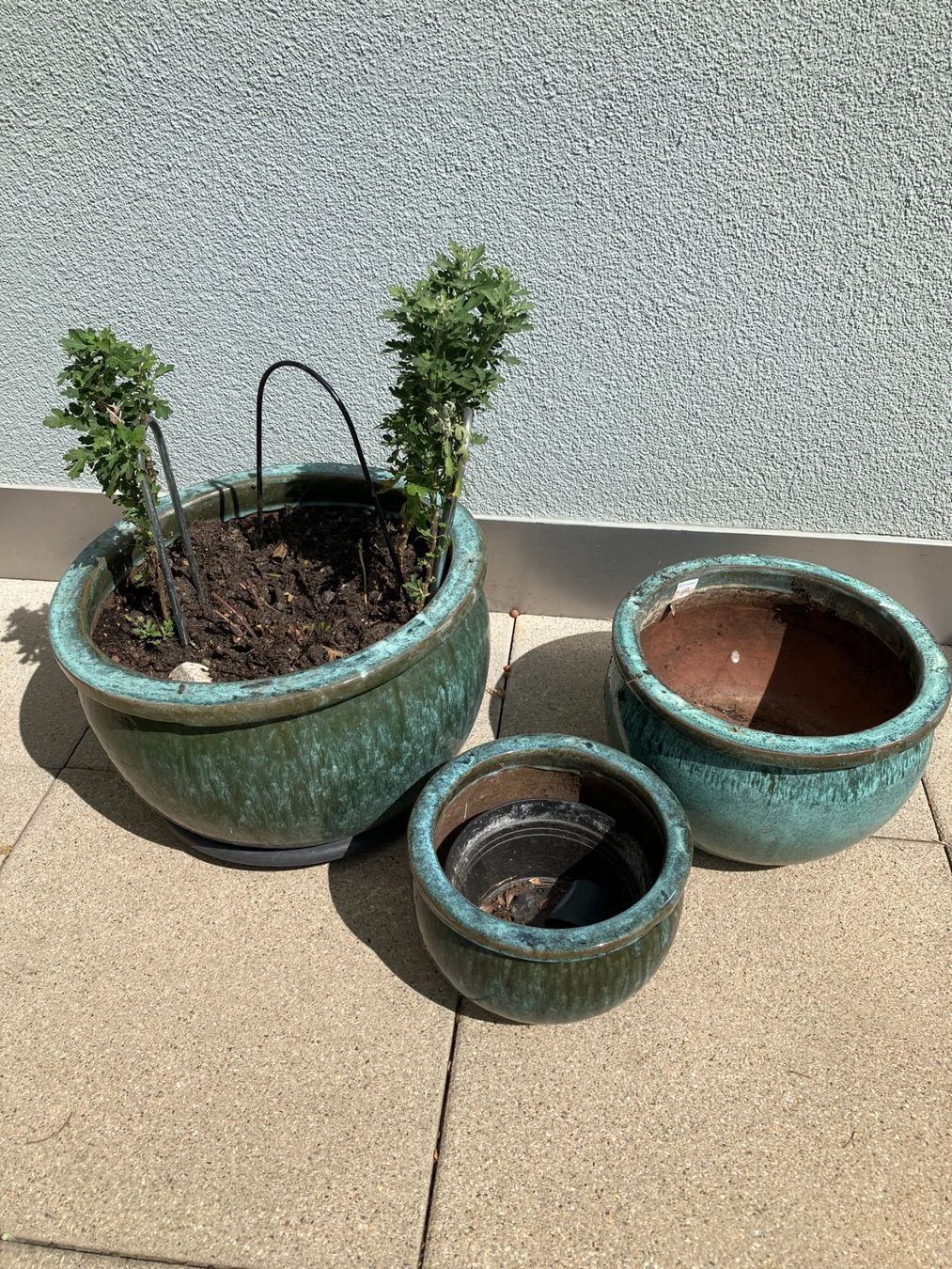 Vasi per fiori: 3 Übertöpfe Grün – Usato da Bülach venduto da chr_x66z