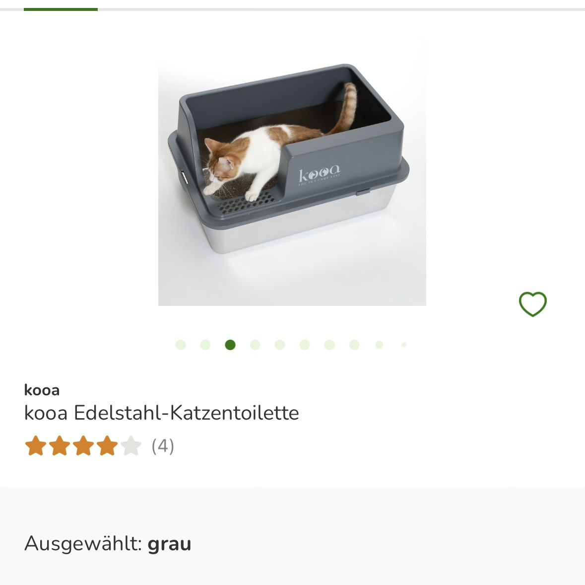 WC: katzentoilette edelstahl – Usato da Buch am Irchel venduto da Nanuk84