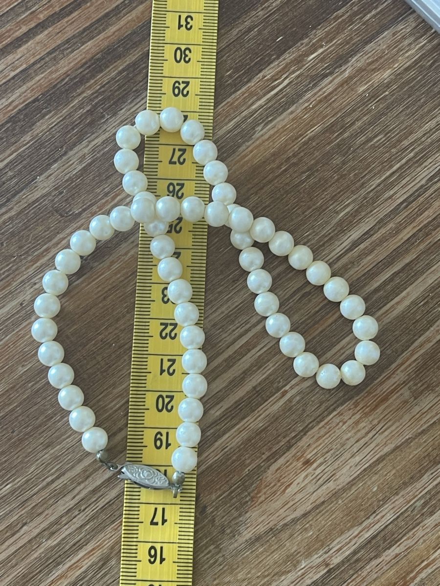 Catenine: Collier perles vintage longueur 39 cm fermoir – Usato da Kloten venduto da Vermicelles 4