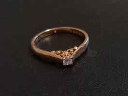 Vergoldet Ring, Grosse 8 (57)