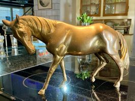 VINTAGE FIGUR DAS PFERD BRONZEGUSS FRANKREICH