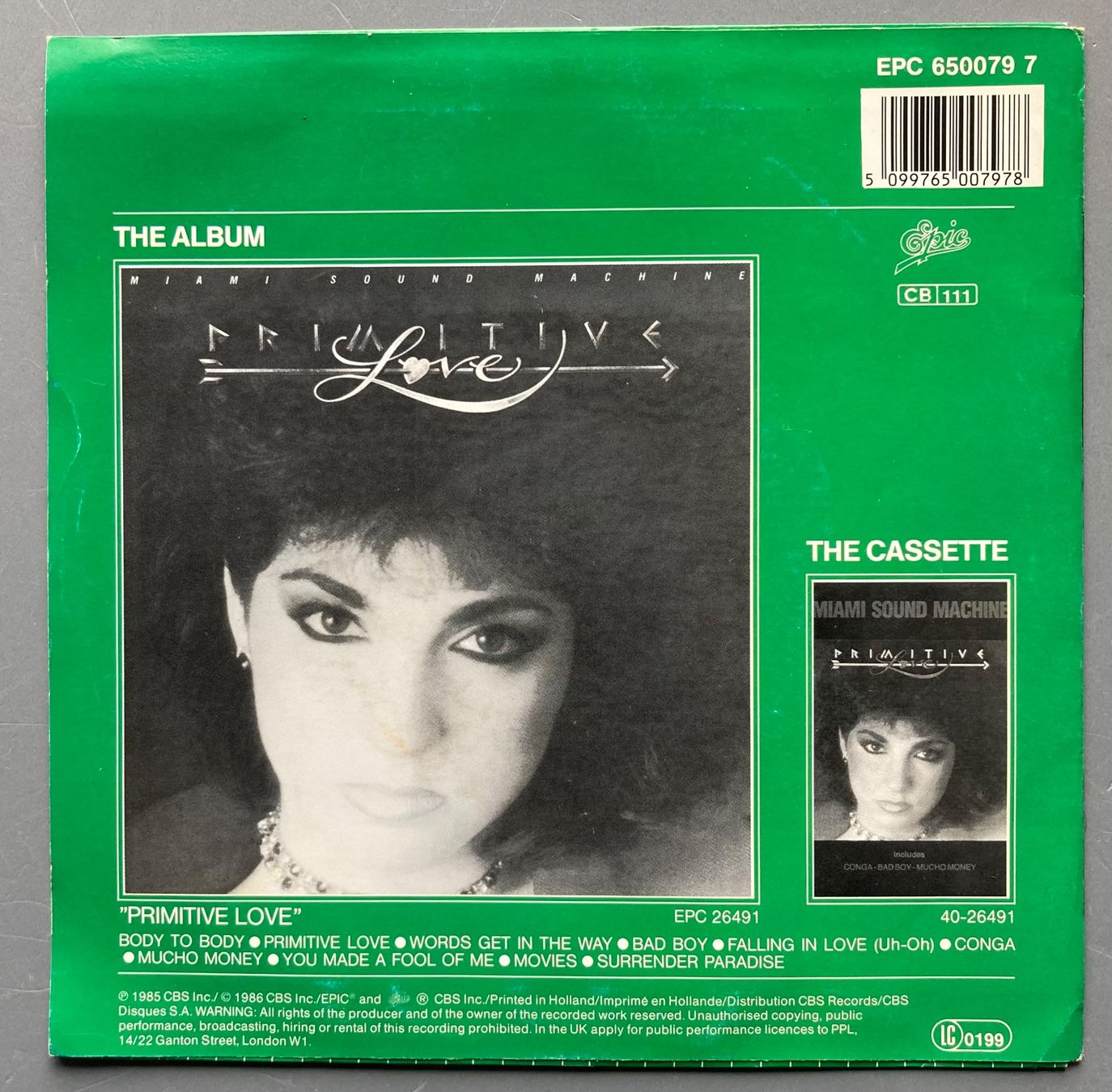 Dischi in vinile: MIAMI SOUND MACHINE - WORDS GET IN THE WAY – Usato da Poliez-Pittet venduto da Newtown-Records 1