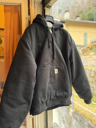 Carhartt Jacke mit Kapuze Schwarz Winterjacke Top Zustand!