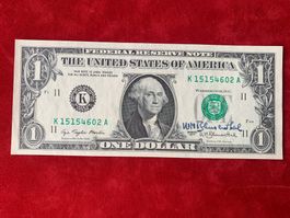 U.S.A.- 1$ 1977 ORIGINALE UNTERSCHRIFT SECRETARY OF TREASURY