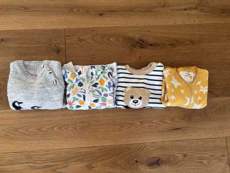 4 Pullovers aus (manche Bio) Baumwolle Gr. 86