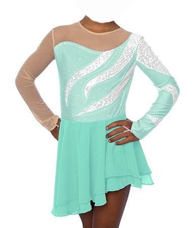 Eiskunstlauf Eislauf Kürkleid Damen XS neu mit Etikett