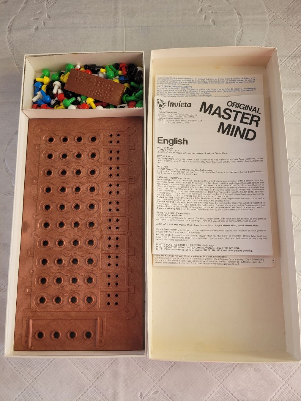 Invicta Giochi: 70er Jahre original Mastermind und Mastermind mini – Usato da Buttikon SZ venduto da Corendo 3