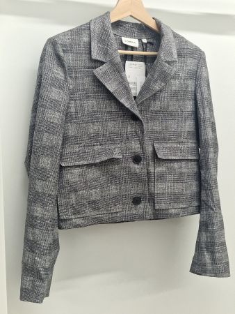 Comma Jacke kariert anthrazit Grösse 34 neu mit Etikett