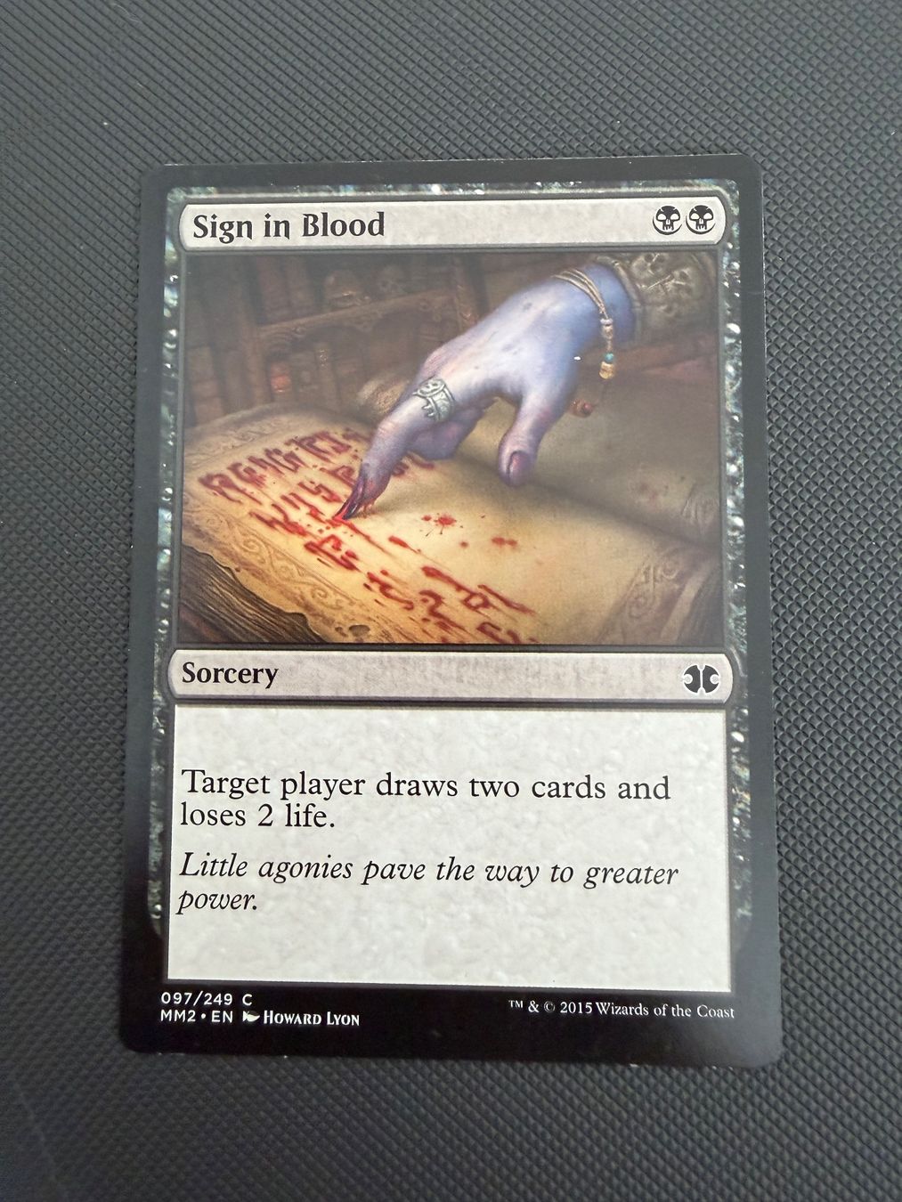 Magic The Gathering Sammelbilder & Trading cards: Sign in Blood – Gebraucht aus Ulisbach von joelsj